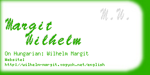 margit wilhelm business card